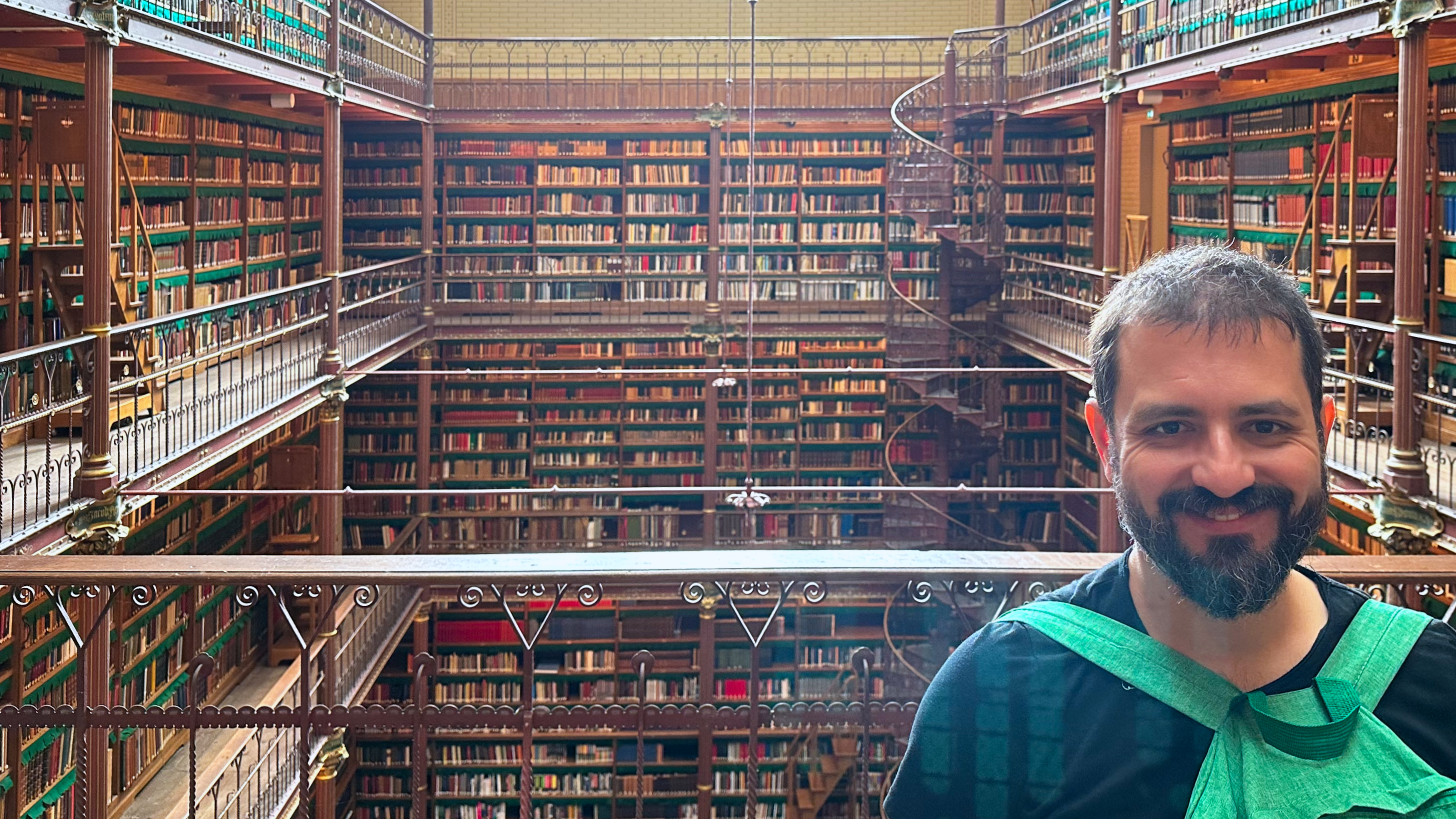 Me at Rijksmuseum library in Amsterdam.